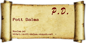 Pott Dalma névjegykártya